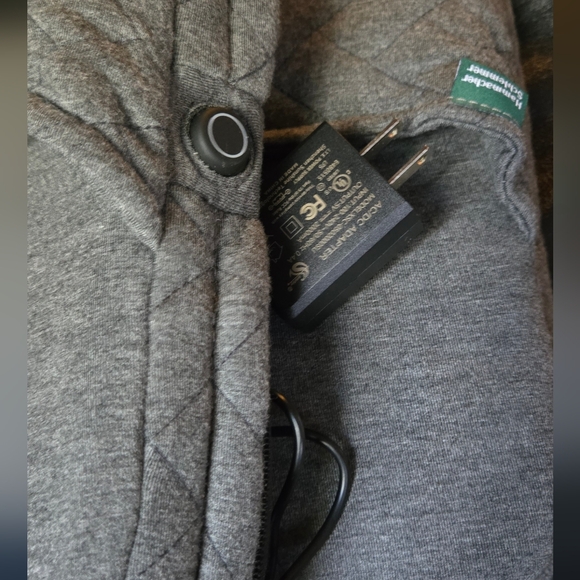 Hammacher Schlemmer Heated Slide Slippers szL color Gray - Picture 8 of 9